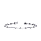 0,10 Carat Diamond-Effect Tennis Bracelet