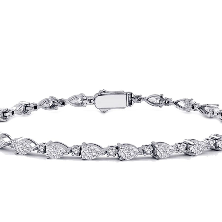 3,86 Carat Diamond Tennis Bracelet