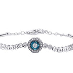 0,21 Carat Diamond Turquoise Bracelet
