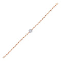 0.17 Carat Diamond Baguette Stone Chain Bracelet