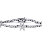 3,69 Carat Diamond Flower Bracelet