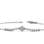 0,17 Carat Diamond Flower Bracelet
