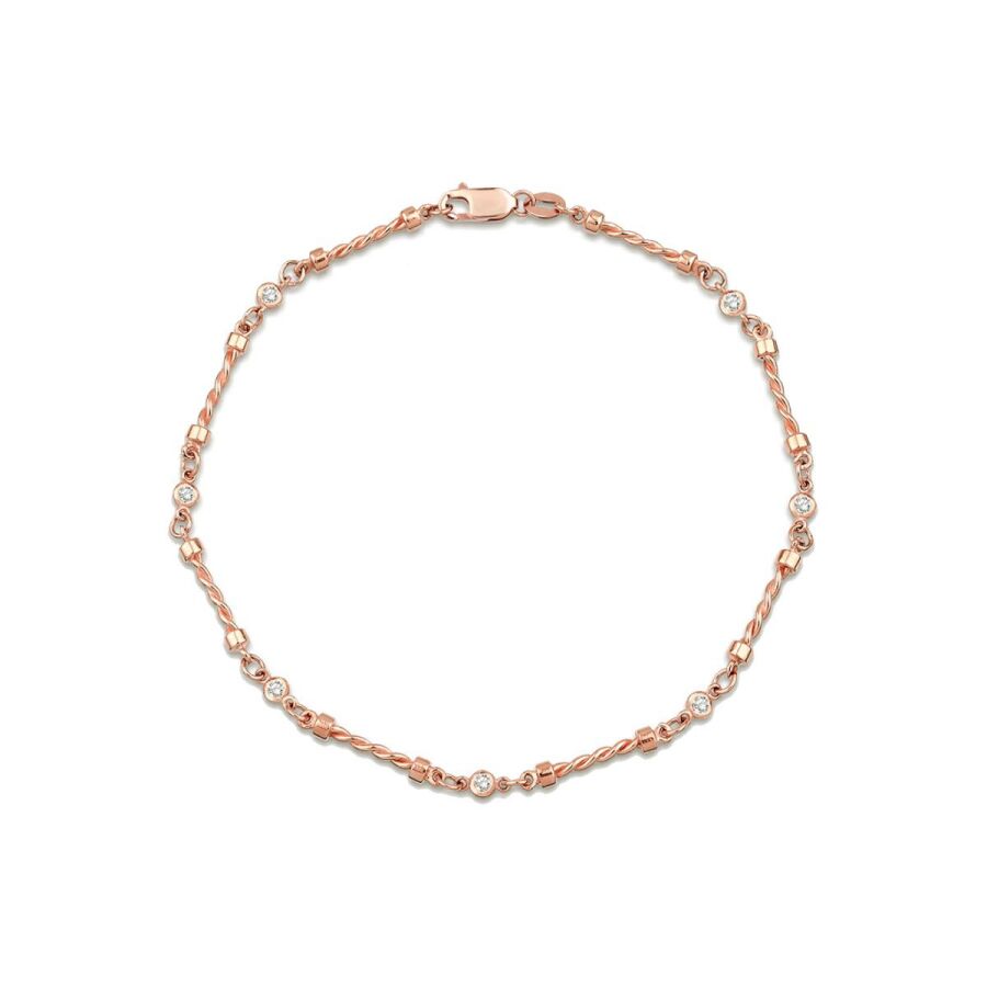0,17 Carat Diamond Seven-Stone Bracelet