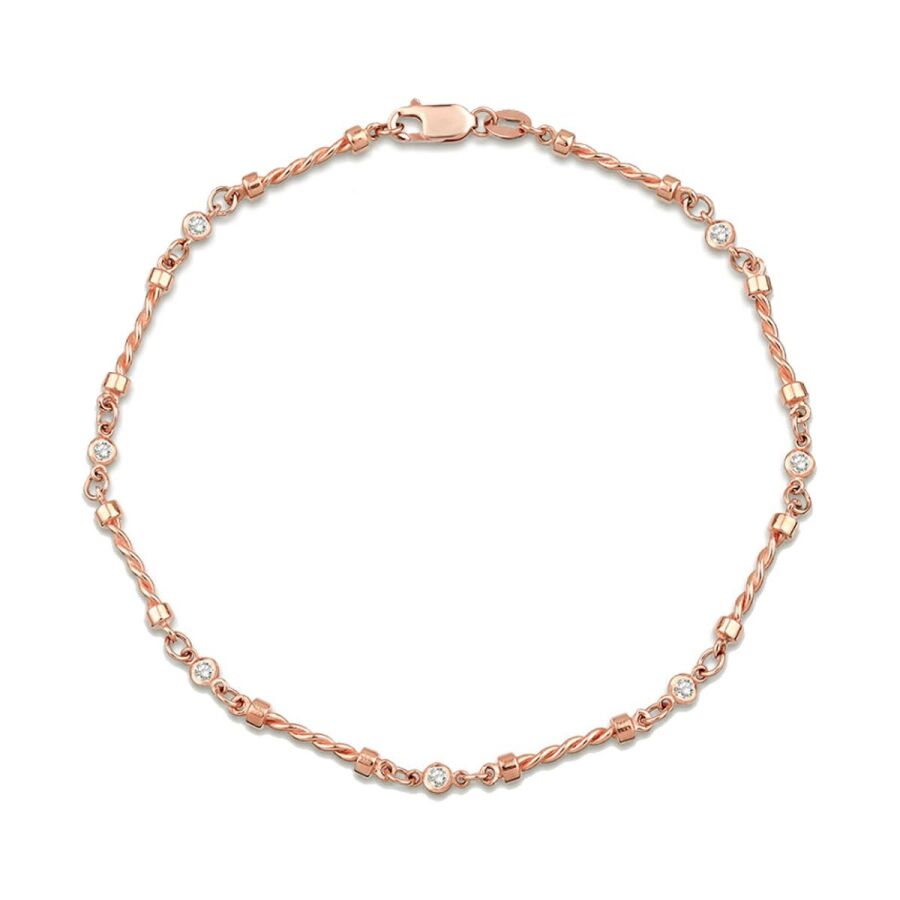 0,17 Carat Diamond Seven-Stone Bracelet