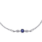 0,34 Carat Diamond Sapphire Bracelet