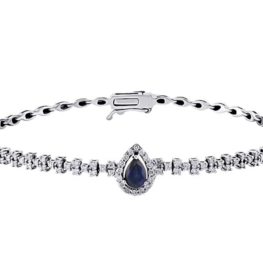 1,50 Carat Diamond Sapphire Bracelet