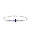 0,71 Carat Diamond Sapphire Bracelet