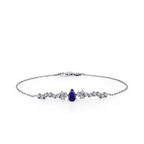 0,71 Carat Diamond Sapphire Bracelet