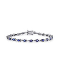 6,18 Carat Diamond Sapphire Bracelet