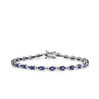 6,18 Carat Diamond Sapphire Bracelet