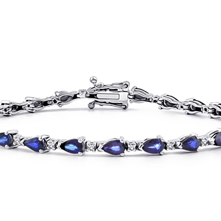 6,18 Carat Diamond Sapphire Bracelet