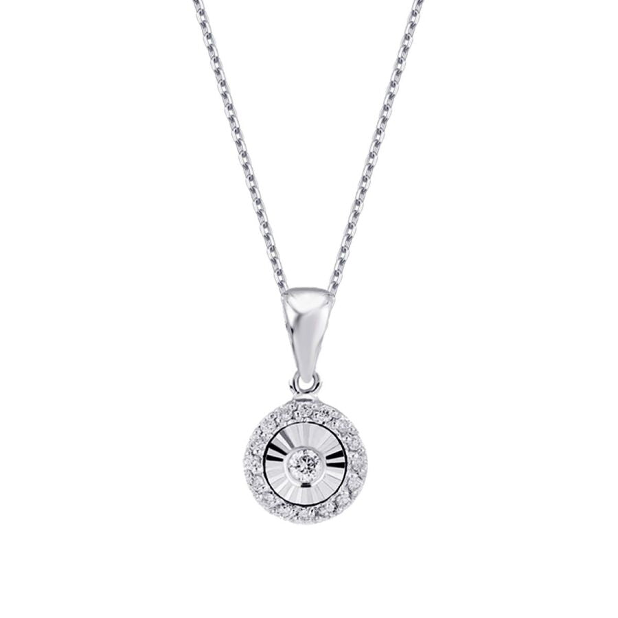 0,08 Carat Diamond-Effect Necklace