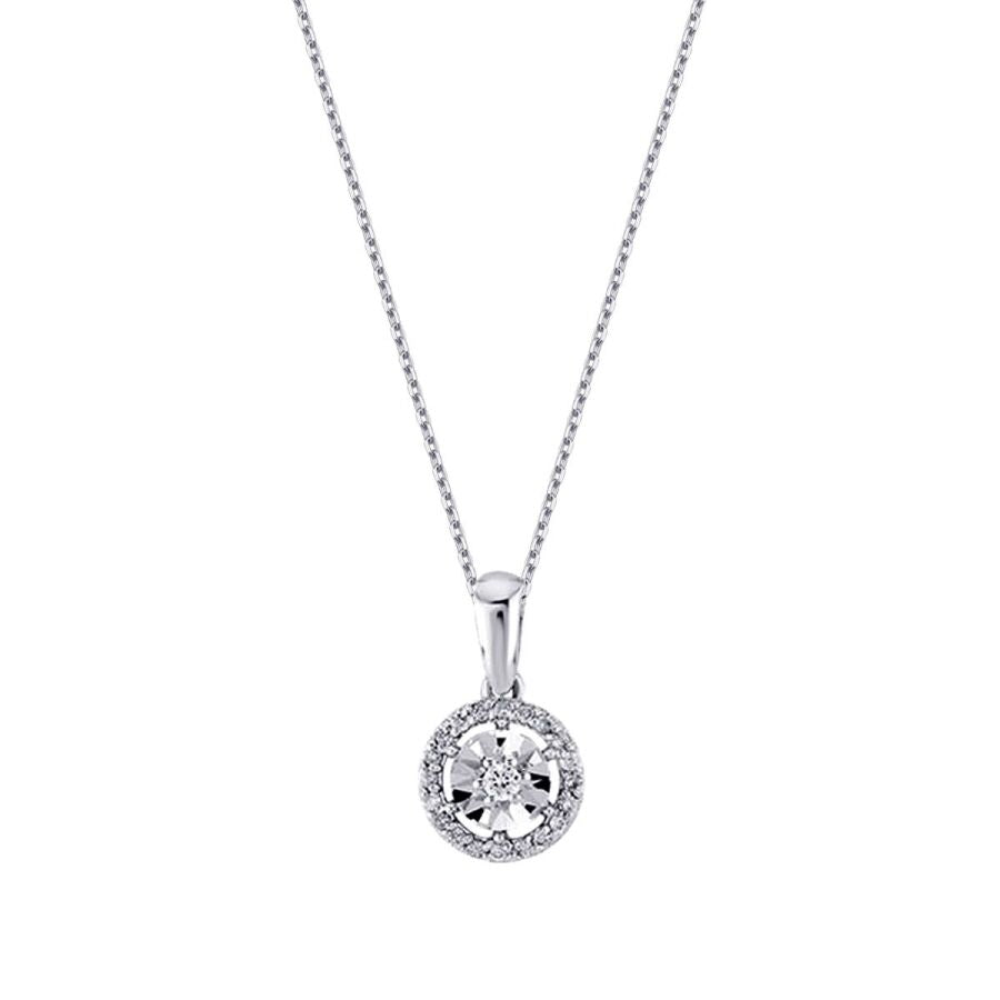 0,08 Carat Diamond-Effect Necklace