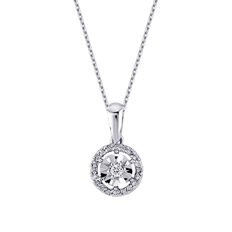 0,08 Carat Diamond-Effect Necklace