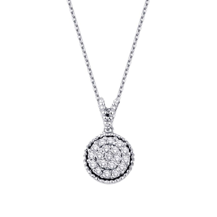 0.20 Carat Diamond Round Necklace