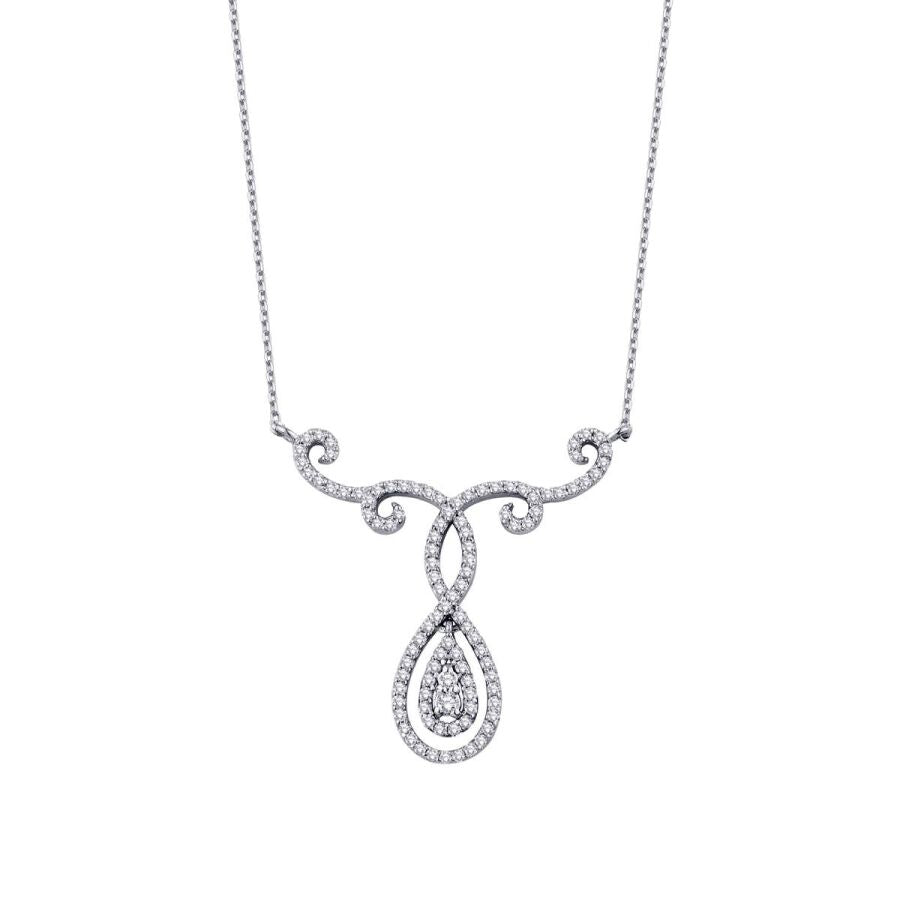 0,43 Carat Diamond Trend Pear Necklace