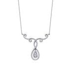 0,43 Carat Diamond Trend Pear Necklace