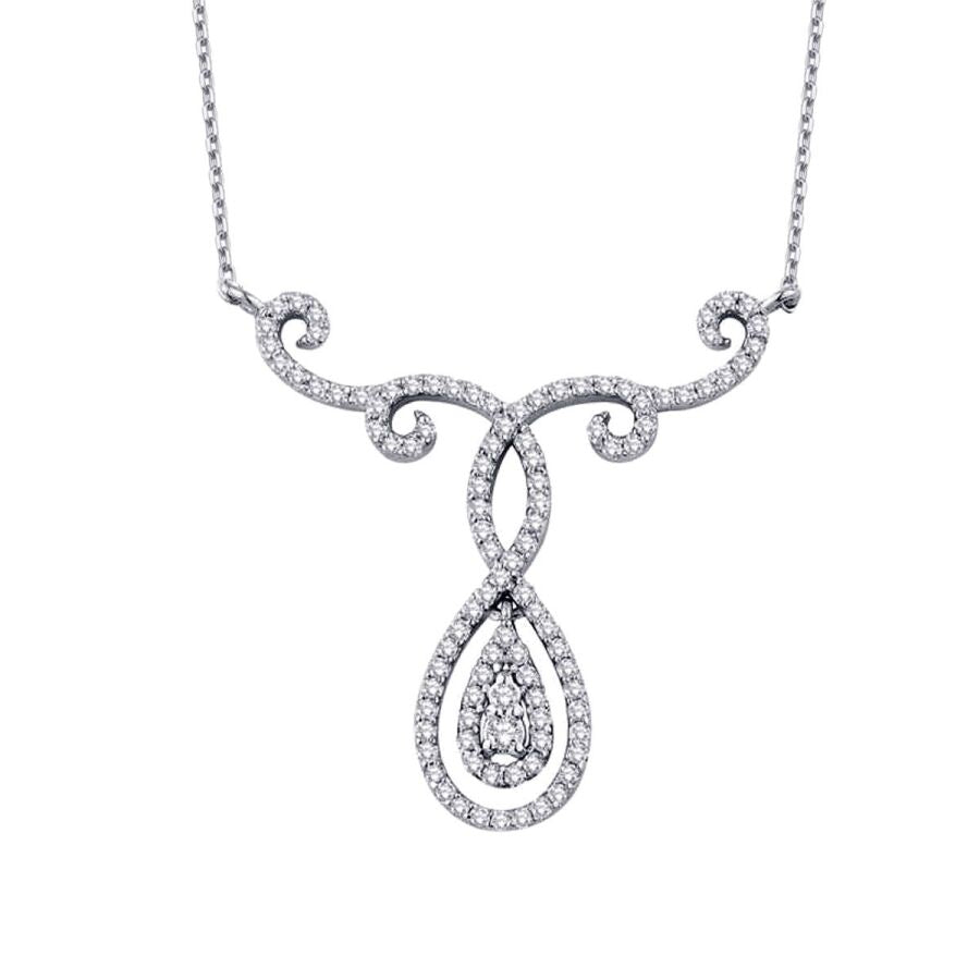 0,43 Carat Diamond Trend Pear Necklace