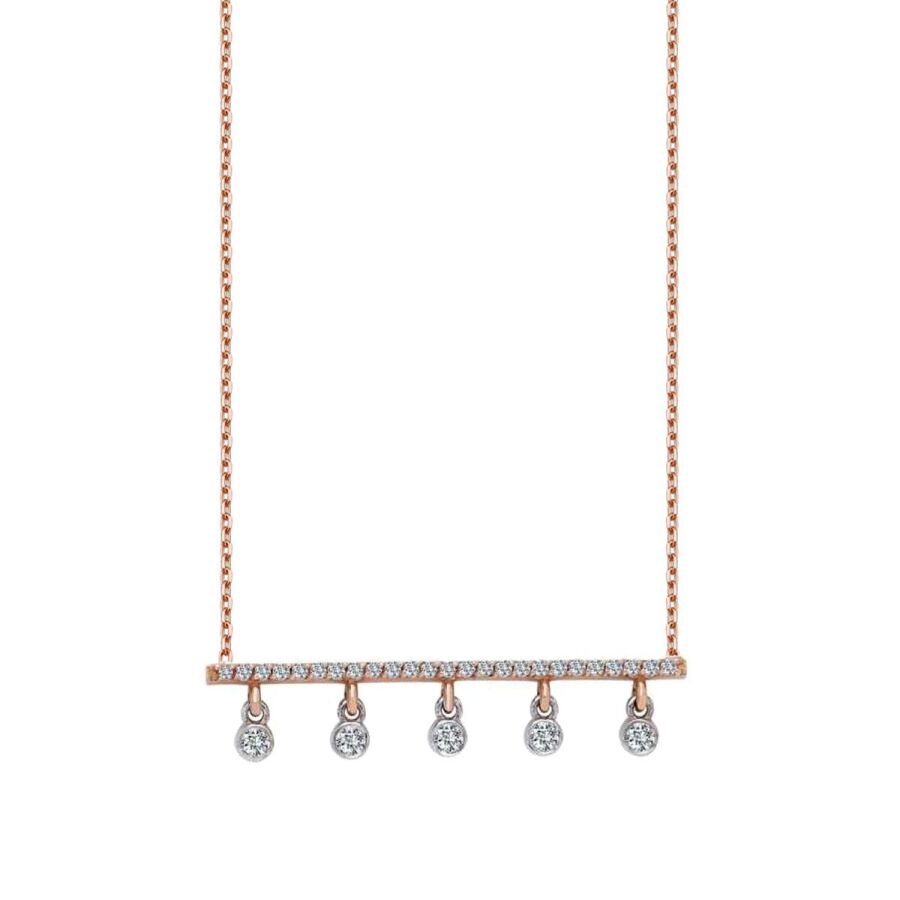 0,22 Carat Diamond Five-Stone Necklace