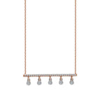 0,22 Carat Diamond Five-Stone Necklace