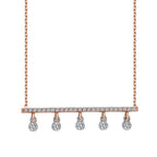 0,22 Carat Diamond Five-Stone Necklace