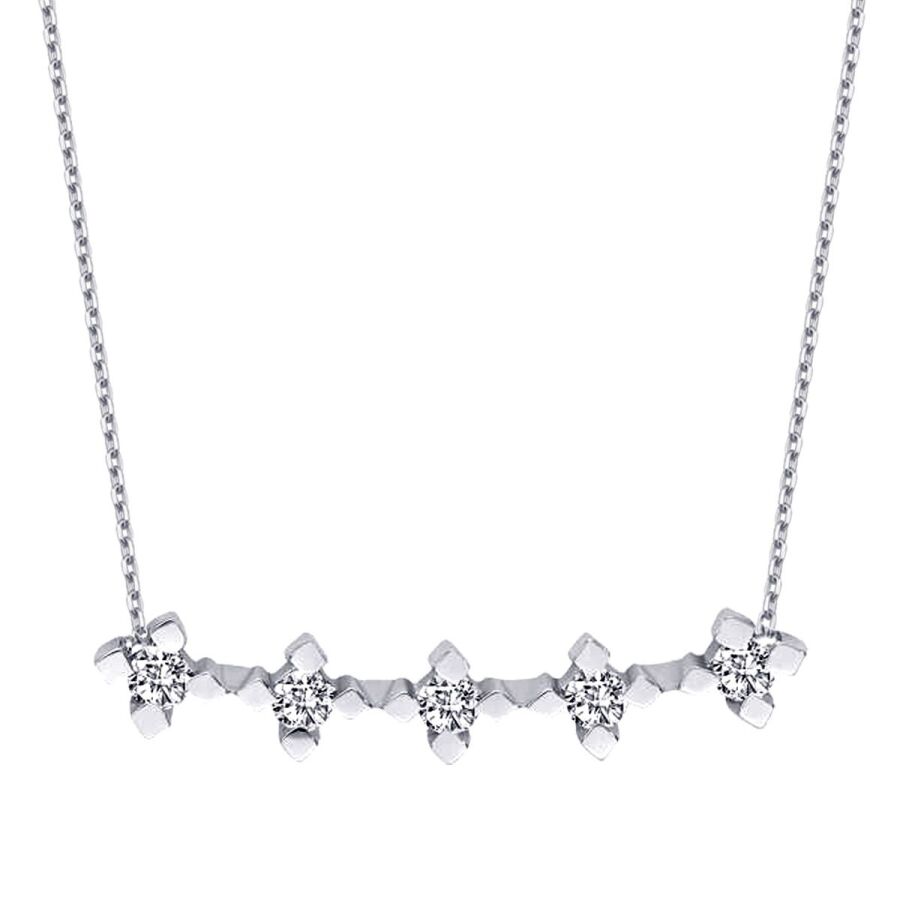 0,32 Carat Diamond Five-Stone Necklace