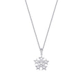 0.04 Carat Diamond Six Star Necklace
