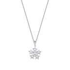 0.04 Carat Diamond Six Star Necklace