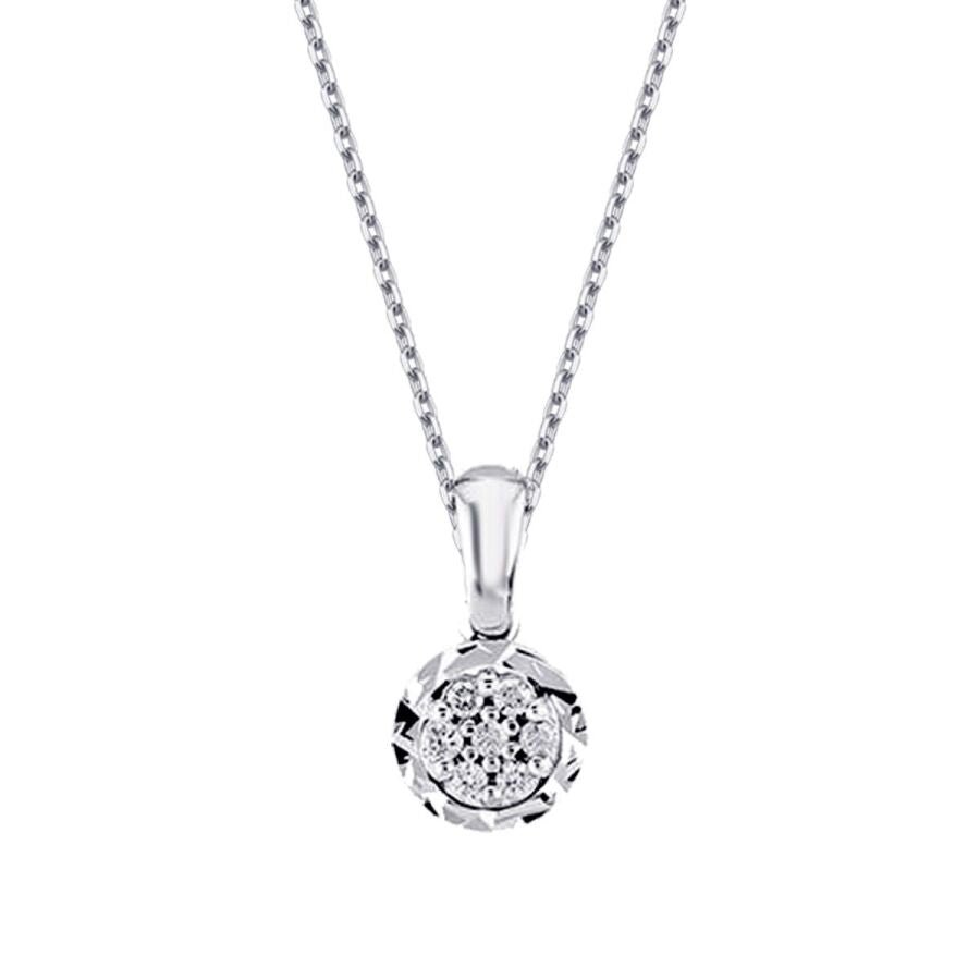 0,13 Carat Diamond-Effect Necklace