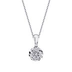0,13 Carat Diamond-Effect Necklace