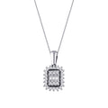 0,21 Carat Diamond Baguette Necklace