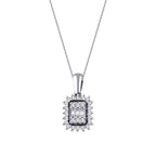 0,21 Carat Diamond Baguette Necklace