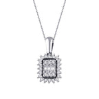 0,21 Carat Diamond Baguette Necklace