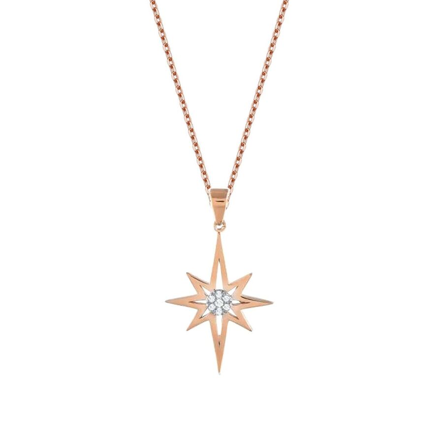 0,04 Carat Diamond Trend Star Necklace