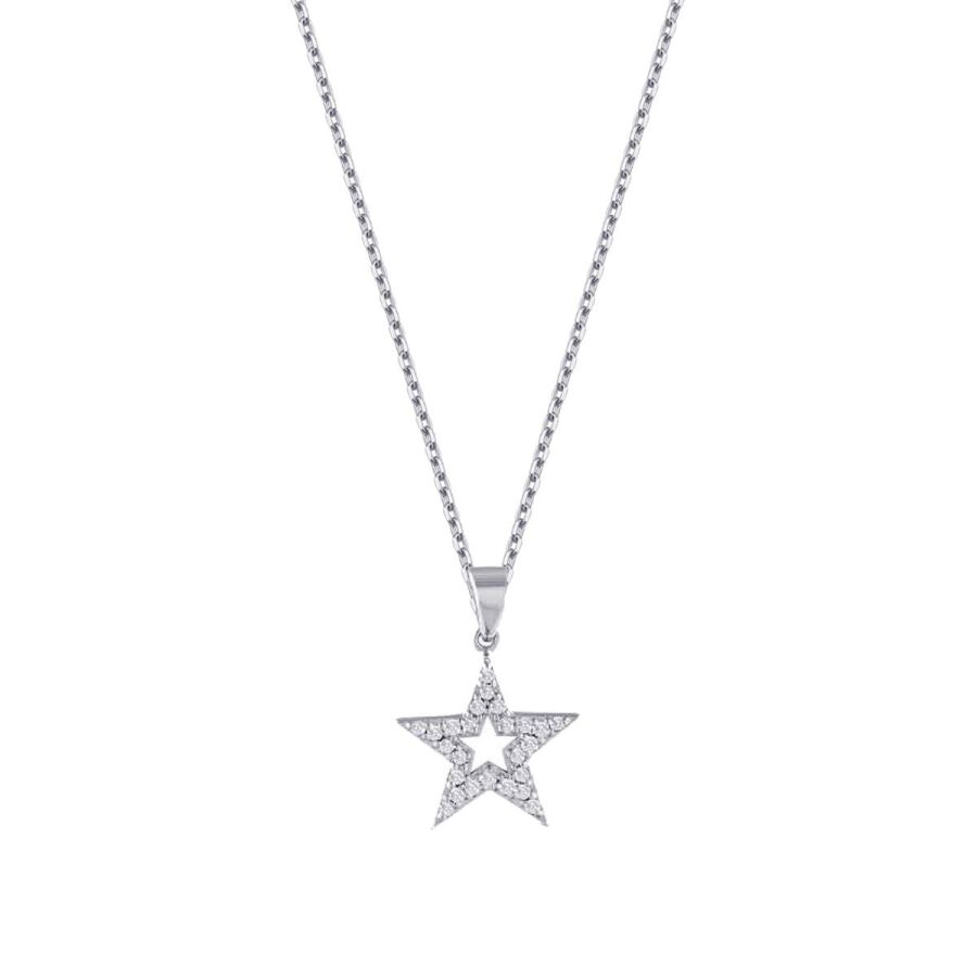 0,11 Carat Diamond Trend Star Necklace