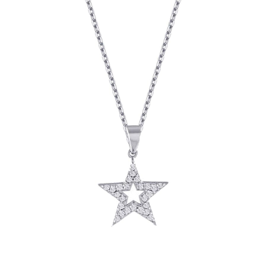 0,11 Carat Diamond Trend Star Necklace