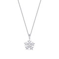 0,04 Carat Diamond Six Star Necklace