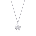 0,04 Carat Diamond Six Star Necklace