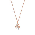 0,04 Carat Diamond Four Star Necklace