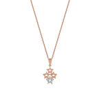 0,04 Carat Diamond Four Star Necklace