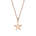 0,01 Carat Diamond Trend Star Necklace