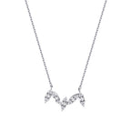 0,26 Carat Diamond Baguette Necklace