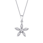 0,13 Carat Diamond Flower Necklace