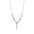 0,22 Carat Diamond Flower Necklace
