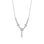 0,22 Carat Diamond Flower Necklace