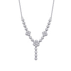 0,22 Carat Diamond Flower Necklace
