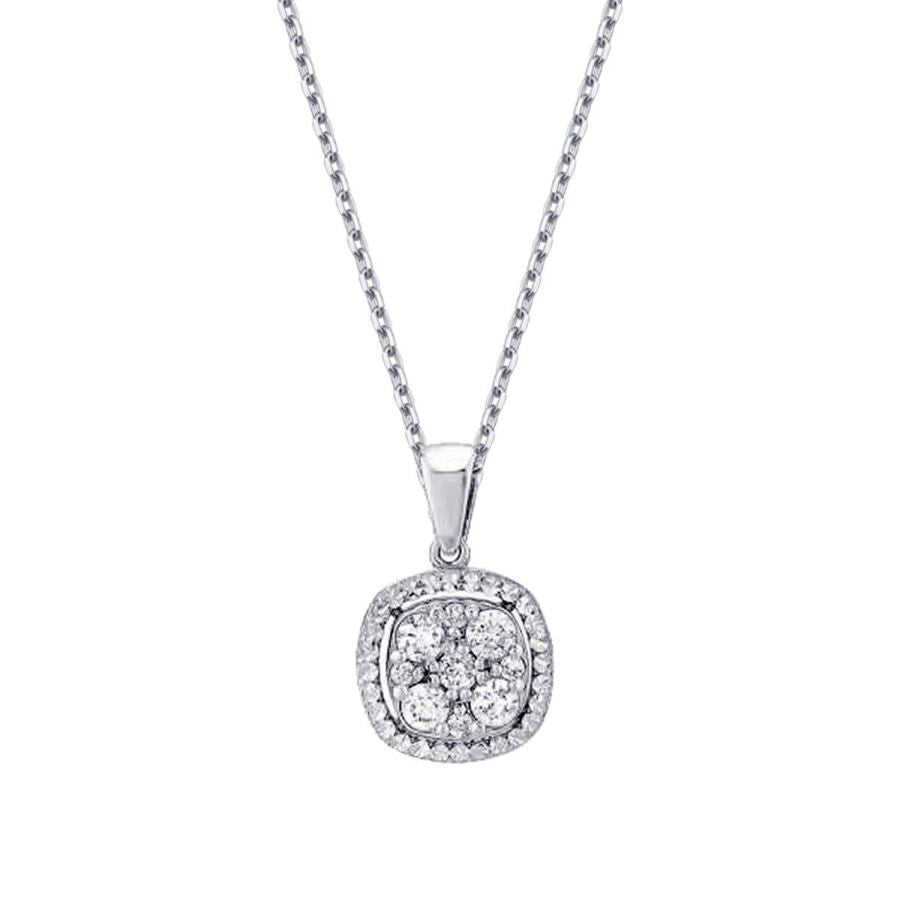0,21 Carat Diamond Effect Stone Necklace