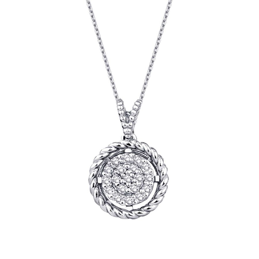 0,17 Carat Diamond Round Necklace