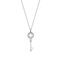 0,17 Carat Diamond Key Necklace