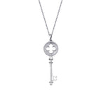 0,17 Carat Diamond Key Necklace